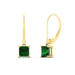 Load image into Gallery viewer, 2-ct-princess-cut-emerald-leverback-dangle-earrings-in-yellow-gold-fdear11236prgemgrangle1-2.00ct-nl-yg.jpg?v=1765510591