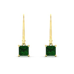 Load image into Gallery viewer, 2-ct-princess-cut-emerald-leverback-dangle-earrings-in-yellow-gold-fdear11236prgemgrangle2-2.00ct-nl-yg.jpg?v=1765510591