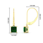 Load image into Gallery viewer, 2-ct-princess-cut-emerald-leverback-dangle-earrings-in-yellow-gold-fdear11236prgemgrangle4-2.00ct-nl-yg-hw.jpg?v=1765510591