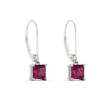 Load image into Gallery viewer, 2-ct-princess-cut-pink-sapphire-leverback-dangle-earrings-in-white-gold-fdear11236prgsadrpiangle3-2.00ct-nl-wg.jpg?v=1765510591