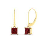 Load image into Gallery viewer, 2-ct-princess-cut-ruby-leverback-dangle-earrings-in-yellow-gold-fdear11236prgrudrangle1-2.00ct-nl-yg.jpg?v=1765510591