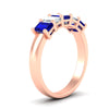 Load image into Gallery viewer, 2-ct-sapphire-emerald-cut-5-stone-wedding-band-in-rose-gold-fdwb8008emgsablangle2-2.00ct-nl-rg