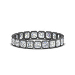 Load image into Gallery viewer, 2-ct.-asscher-diamond-bezel-set-eternity-ring-in-black-gold-FD10567AS-0.10CT-NL-BG