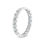 Load image into Gallery viewer, 2-ct.-asscher-diamond-bezel-set-eternity-ring-in-white-gold-FD10567AS-0.10CT-NL-WG