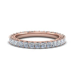 Load image into Gallery viewer, 2-ct.-princess-cut-diamond-classic-eternity-wedding-band-in-18K-rose-gold-FD123391PR_2.0MM_-NL-RG
