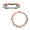 Load image into Gallery viewer, 2-ct.-princess-cut-diamond-classic-eternity-wedding-band-in-18K-rose-gold-FD123391PR_2.0MM_ANGLE3-NL-RG