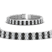 2 Row Round Tennis Bracelet