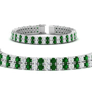2 Row Round Tennis Bracelet