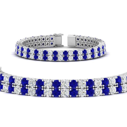 2-row-round-tennis-diamond-bracelet-in-rose-gold-FDBRC9701ANGLE1-NL-RG