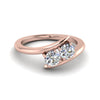 Load image into Gallery viewer, 2-stone-crossover-ring-in-18K-rose-gold-FD8019ROR-NL-RG
