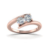 Load image into Gallery viewer, 2-stone-crossover-ring-in-18K-rose-gold-FD8019ROR-NL-RG