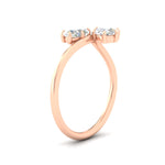 Load image into Gallery viewer, 2-stone-swirl-engagement-ring-in-rose-gold-fd11559r-nl-rg