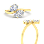Load image into Gallery viewer, 2-stone-swirl-engagement-ring-in-yellow-gold-fd11559r-nl-yg