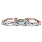 Load image into Gallery viewer, 2-tone-diamond-stackable-eternity-band-in-18K-rose-gold-FD8377B-NL-RG.jpg
