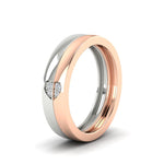 Load image into Gallery viewer, 2-tone-heart-promise-wedding-rings-in-rose-gold-FD11113B-NL-RG