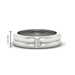 Load image into Gallery viewer, 2-tone-heart-promise-wedding-rings-in-white-gold-FD11113B-NL-WG
