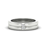 Load image into Gallery viewer, 2-tone-heart-promise-wedding-rings-in-white-gold-FD11113B-NL-WG