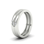 Load image into Gallery viewer, 2-tone-heart-promise-wedding-rings-in-white-gold-FD11113B-NL-WG