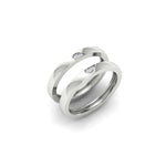Load image into Gallery viewer, 2-tone-heart-promise-wedding-rings-in-white-gold-FD11113B-NL-WG