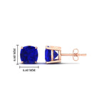 Load image into Gallery viewer, 2.00-carat-cushion-cut-sapphire-basket-stud-earring-in-rose-gold-fdear10411cugsablangle2-2.00ct-nl-rg-hw.jpg