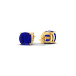 Load image into Gallery viewer, 2.00-carat-cushion-cut-sapphire-basket-stud-earring-in-yellow-gold-fdear10411cugsablangle4-2.00ct-nl-yg.jpg