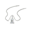 Load image into Gallery viewer, 2.00-ct-emerald-cut-diamond-necklace-with-pave-bail-in-white-gold-fdpd11636emsleep-8.5X6.5mm-nl-wg.jpg?v=1769514555
