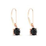Load image into Gallery viewer, 2.00-ct-round-cut-black-diamond-leverback-dangle-earrings-in-rose-gold-fdear11236rogblackangle3-2.00ct-nl-rg.jpg?v=1768373571