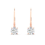 Load image into Gallery viewer, 2.00-ct-round-cut-diamond-leverback-dangle-earrings-in-rose-gold-fdear11236roangle2-2.00ct-nl-rg.jpg?v=1768373571
