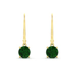 Load image into Gallery viewer, 2.00-ct-round-cut-emerald-leverback-dangle-earrings-in-yellow-gold-fdear11236rogemgrangle2-2.00ct-nl-yg.jpg?v=1768373571