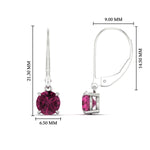 Load image into Gallery viewer, 2.00-ct-round-cut-pink-sapphire-leverback-dangle-earrings-in-white-gold-fdear11236rogsadrpiangle4-2.00ct-nl-wg-hw.jpg?v=1768373570