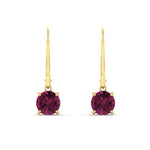 Load image into Gallery viewer, 2.00-ct-round-cut-pink-sapphire-leverback-dangle-earrings-in-yellow-gold-fdear11236rogsadrpiangle2-2.00ct-nl-yg.jpg?v=1768373571