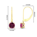 Load image into Gallery viewer, 2.00-ct-round-cut-pink-sapphire-leverback-dangle-earrings-in-yellow-gold-fdear11236rogsadrpiangle4-2.00ct-nl-yg-hw.jpg?v=1768373571