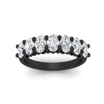 Load image into Gallery viewer, 2.00-ct-seven-stone-diamond-wedding-band-in-black-gold-FD8008OVBANGLE5-2.00CT-NL-BG.jpg?v=1763628833