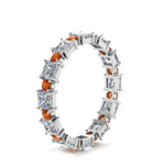 Load image into Gallery viewer, 2.50-carat-art-deco-diamond-eternity-wedding-band-with-orange-sapphire-in-white-gold-FDEWB123628PR(3.00MM)GSAOR-NL-WG.jpg