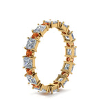 Load image into Gallery viewer, 2.50-carat-art-deco-diamond-eternity-wedding-band-with-orange-sapphire-in-yellow-gold-FDEWB123628PR(3.00MM)GSAOR-NL-YG.jpg