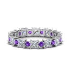 Load image into Gallery viewer, 2.50-carat-art-deco-diamond-eternity-wedding-band-with-purple-topaz-in-white-gold-FDEWB123628PR(3.00MM)GVITO-NL-WG.jpg