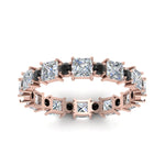 Load image into Gallery viewer, 2.50-carat-art-deco-eternity-wedding-band-with-black-diamond-in-rose-gold-FDEWB123628PR(3.00MM)GBLACK-NL-RG.jpg