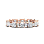 Load image into Gallery viewer, 2.50-carat-art-deco-princess-diamond-eternity-band-in-rose-gold-fdewb10256prsleep-3.00mm-nl-rg