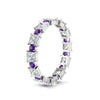 Load image into Gallery viewer, 2.50-carat-art-deco-princess-diamond-eternity-band-with-purple-amethyst-in-white-gold-fdewb10256prgvitoangle2-3.00mm-nl-wg
