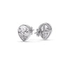 Load image into Gallery viewer, Half Carat Diamond Pear Drop Stud Bezel Earring