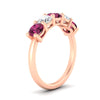 Load image into Gallery viewer, 2.50-carat-five-stone-diamond-and-pink-sapphire-wedding-ring-in-rose-gold-FDENS141ROBGSADRPIANGLE3-2.50CT-NL-RG