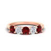 Load image into Gallery viewer, 2.50-carat-five-stone-diamond-and-ruby-wedding-ring-in-rose-gold-FDENS141ROBGRUDRANGLE3-2.50CT-NL-RG
