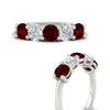Load image into Gallery viewer, 2.50-carat-five-stone-diamond-and-ruby-wedding-ring-in-white-gold-FDENS141ROBGRUDRANGLE3-2.50CT-NL-WG