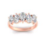 Load image into Gallery viewer, 2.50-carat-five-stone-pear-cut-diamond-anniversary-band-in-rose-gold-fdwb8008peangle5-2.50ct-nl-rg.jpg