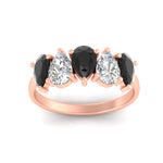Load image into Gallery viewer, 2.50-carat-five-stone-pear-wedding-black-diamond-band-in-rose-gold-fdwb8008peblackangle5-2.50ct-nl-rg.jpg