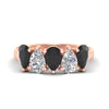 Load image into Gallery viewer, 2.50-carat-five-stone-pear-wedding-black-diamond-band-in-rose-gold-fdwb8008peblacksleep-2.50ct-nl-rg.jpg
