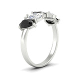 Load image into Gallery viewer, 2.50-carat-five-stone-pear-wedding-black-diamond-band-in-white-gold-fdwb8008peblackangle2-2.50ct-nl-wg.jpg