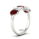 Load image into Gallery viewer, 2.50-carat-five-stone-pear-wedding-ruby-band-in-white-gold-fdwb8008pegrudrangle2-2.50ct-nl-wg-hw.jpg