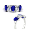 Load image into Gallery viewer, 2.50-carat-five-stone-pear-wedding-sapphire-band-in-white-gold-fdwb8008pegsablangle3-2.50ct-nl-wg.jpg