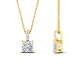 Load image into Gallery viewer, 2.50-carat-pave-bail-pendant-princess-cut-diamond-in-yellow-gold-fdpd11636prangle2-7.50mm-nl-yg.jpg?v=1769773610